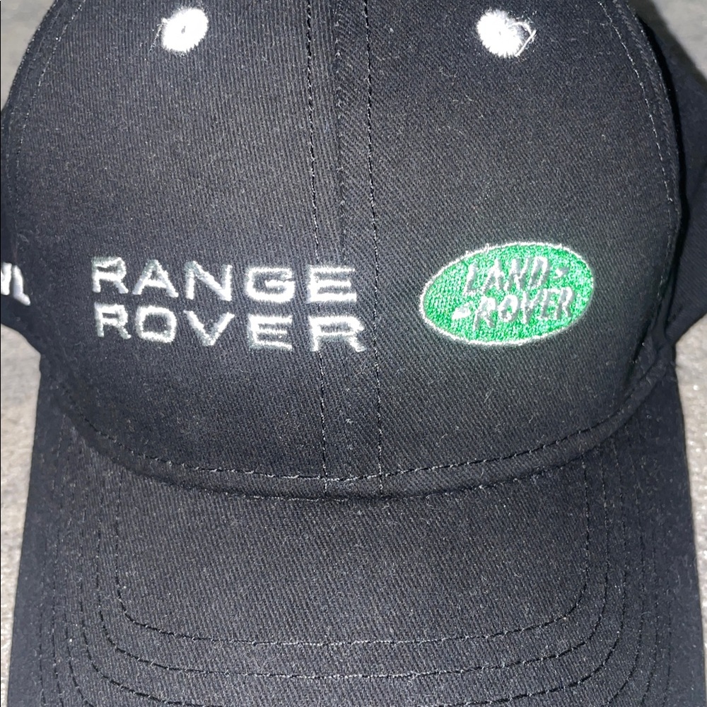 Range Rover Black Baseball Hat with Green Logo - Picture 2 of 5
